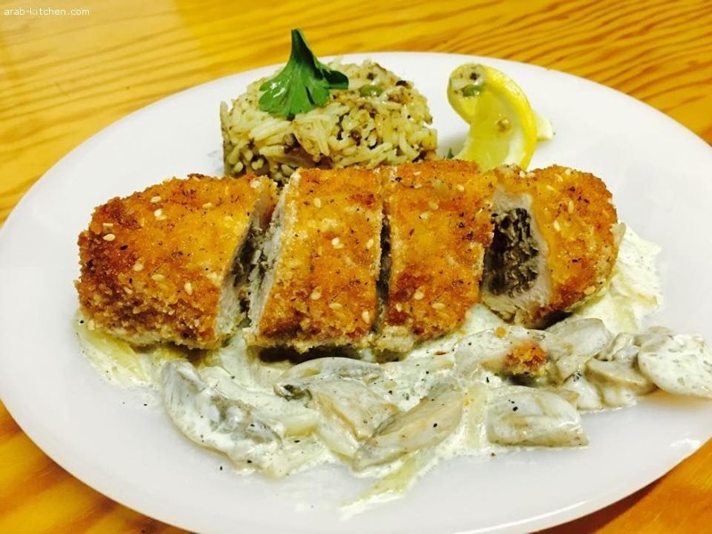 طريقة عمل كوردن بلو بالفرن والقلي في المطبخ العربي