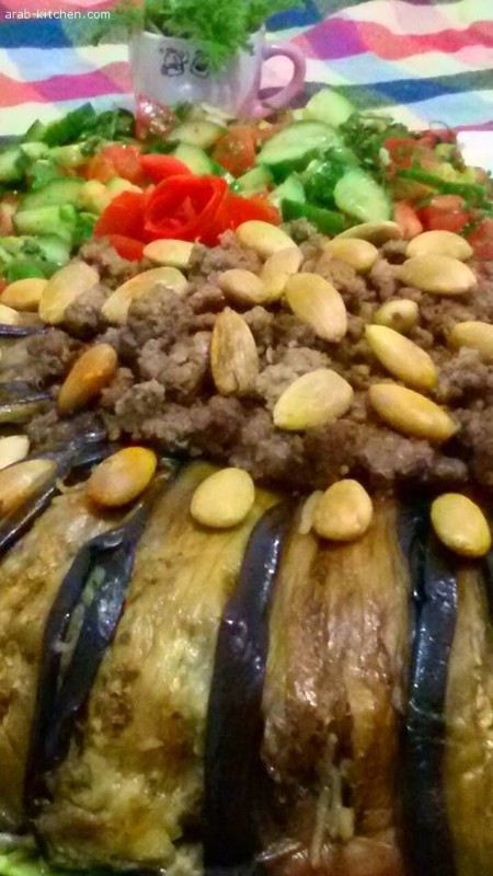 طريقة عمل مقلوبة الباتنجان وصفات عربية بالصور
